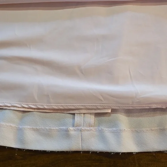 Karl Lagerfeld Light Pink Gown with Adjustable Pearl Straps Size 12 - Picture 12 of 16